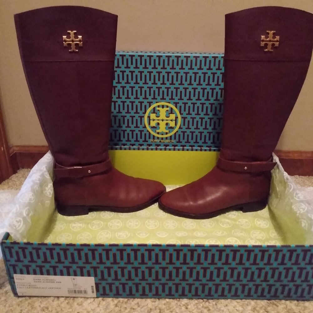 Tory Burch Brown Leather Boots